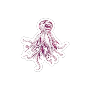 Dirty Heads Octopus Die-Cut Sticker Decal Maroon