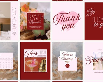 Éclat | Canva 用の編集可能なイベント Instagram テンプレート | ウェディング Instagram テンプレート