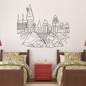 Magic Castle Wall Decal Sticker - Fantasy Vinyl Decal for Kids Rooms, Boys Nursery, Day Cares, Schools, Libraries, Playrooms Wall Decor 246
