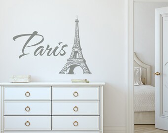 Eiffel Tower Wall Decal: Paris Wall Sticker, Home Decor P58