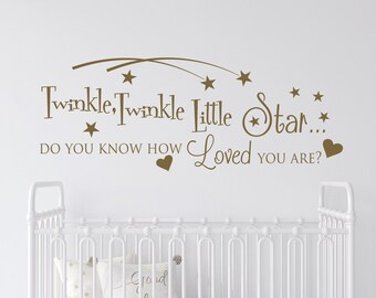 Funkelnder Stern Kinderzimmer Wandtattoo: Babyparty Dekor P76