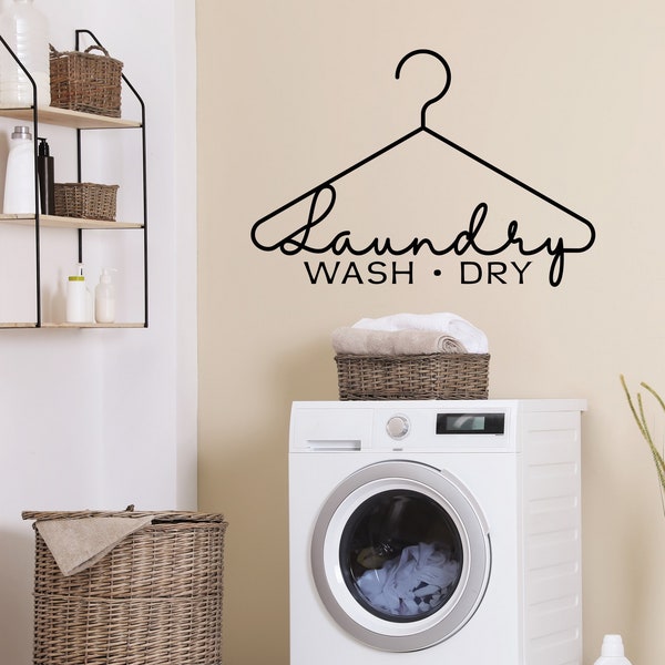 Laundry Wall Decal - Etsy