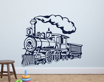 Train Wall Decal: Kids Nursery Playroom Decor P255