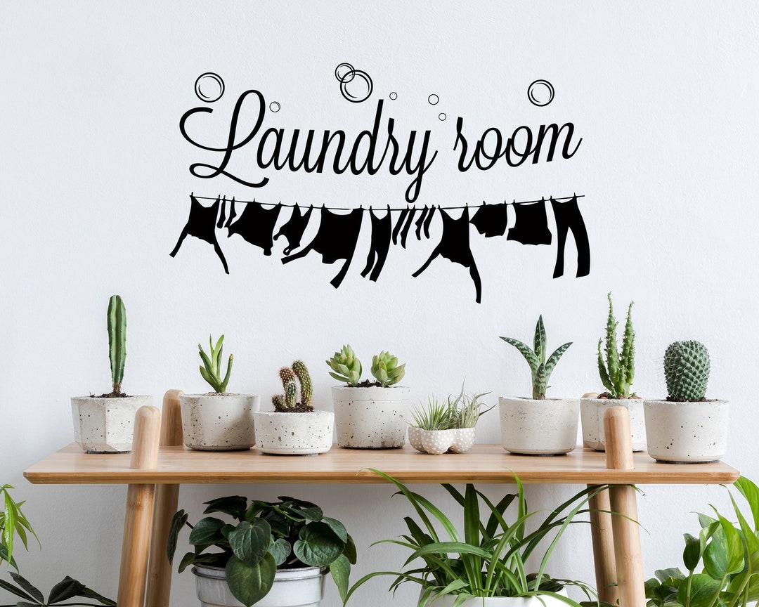 Laundry Room Wall Sticker, Laundry Room Sticker, Laundry Room Decor, Laundry Room Sign, Laundry
