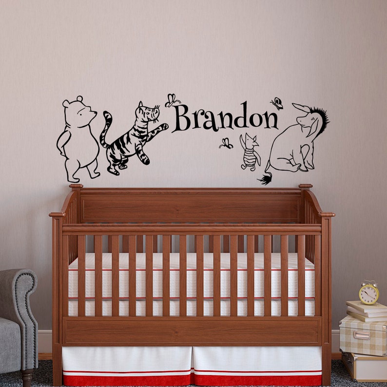 Baby Winnie the Pooh and Tigger Wall Stickers UK Seller