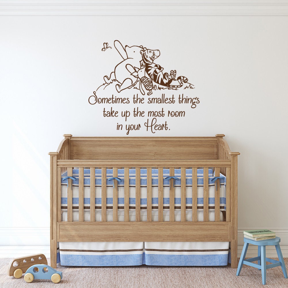 wall stickers winnie the pooh smallest things vinyl decal decor Nursery kids