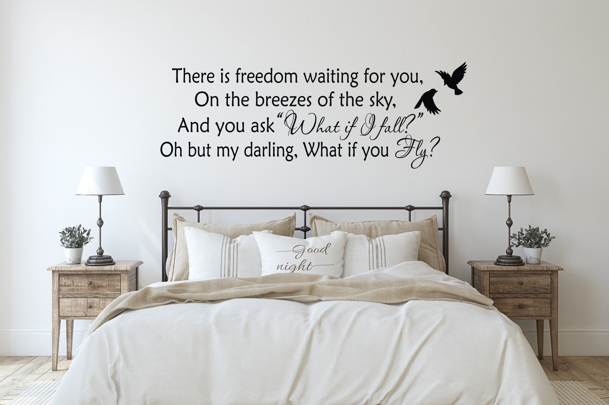 There Is Freedom Waiting For You Wall Decal Quote Erin Hanson Etsy