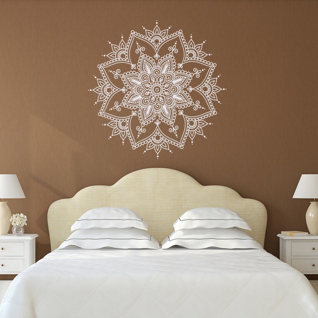 Mandala Wall Decal: Bohemian Yoga Studio Decor P114 - Etsy