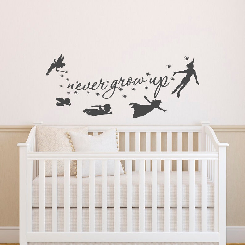 Peter Pan Wand Aufkleber Zitat Nie Erwachsen Werden Zitate Wand Aufkleber Kinderzimmer Peter Pan Kinderzimmer Baby Kinder Jungen Zimmer Spielzimmer