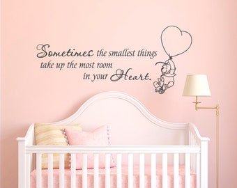 Nursery Wall Decal: Smallest Things, Kids Room Decor P32