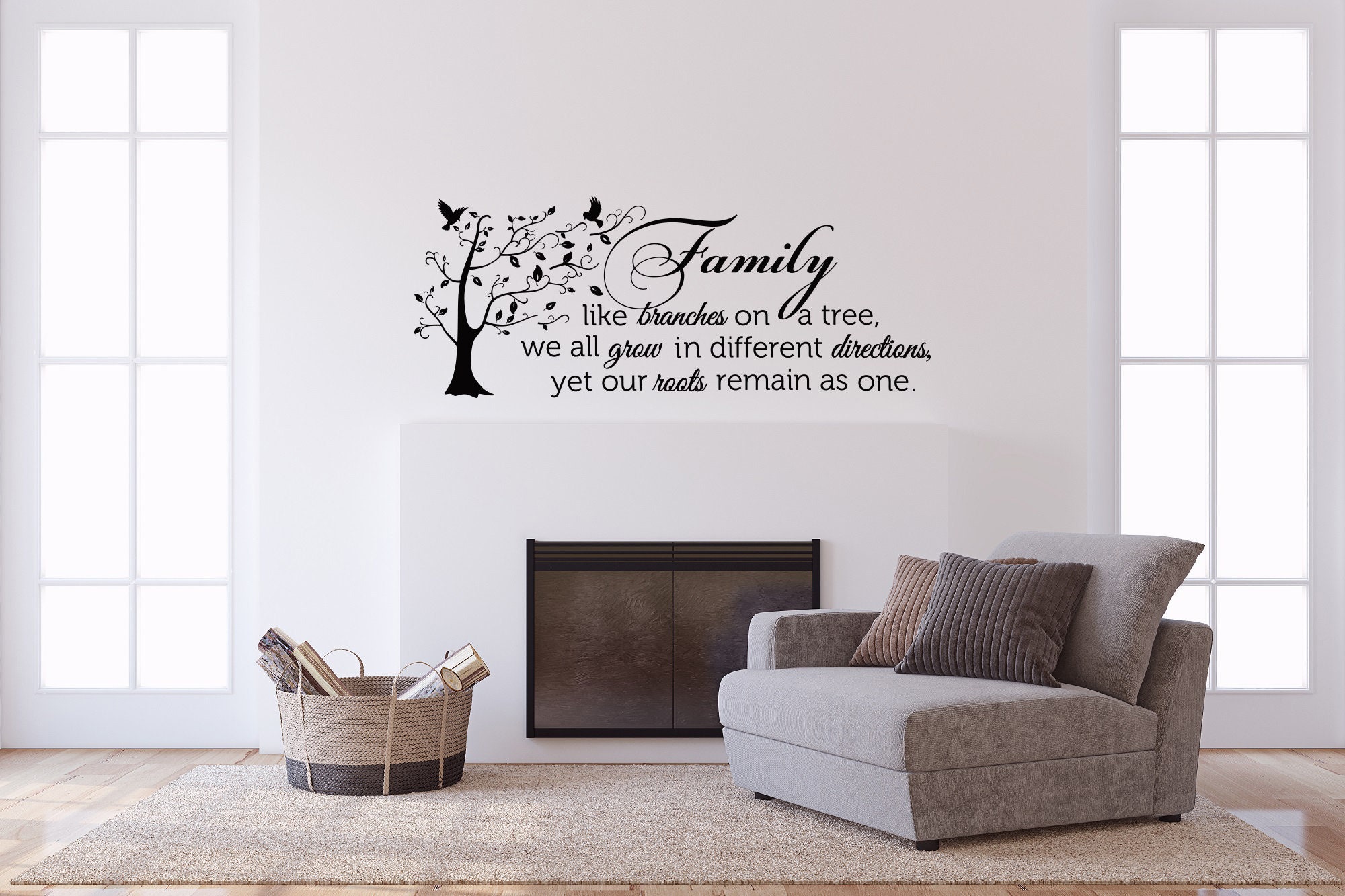 Family Wall Decal Quote Family Like Branches on A Tree Vinyl Etsy