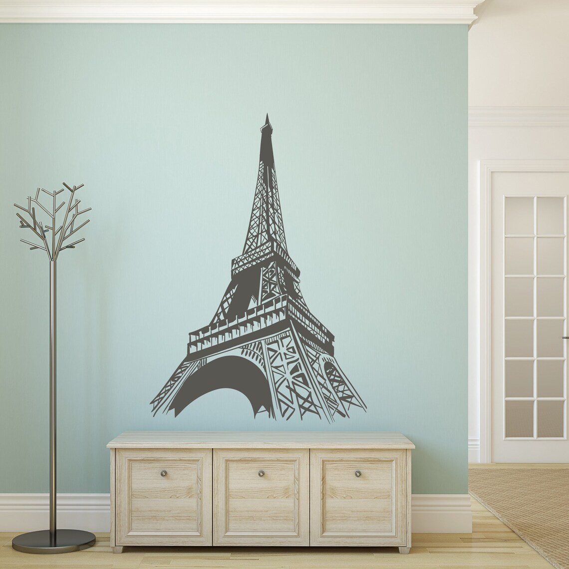 Eiffel Tower Wall Sticker Paris Wall Art Decor Paris Wall Etsy
