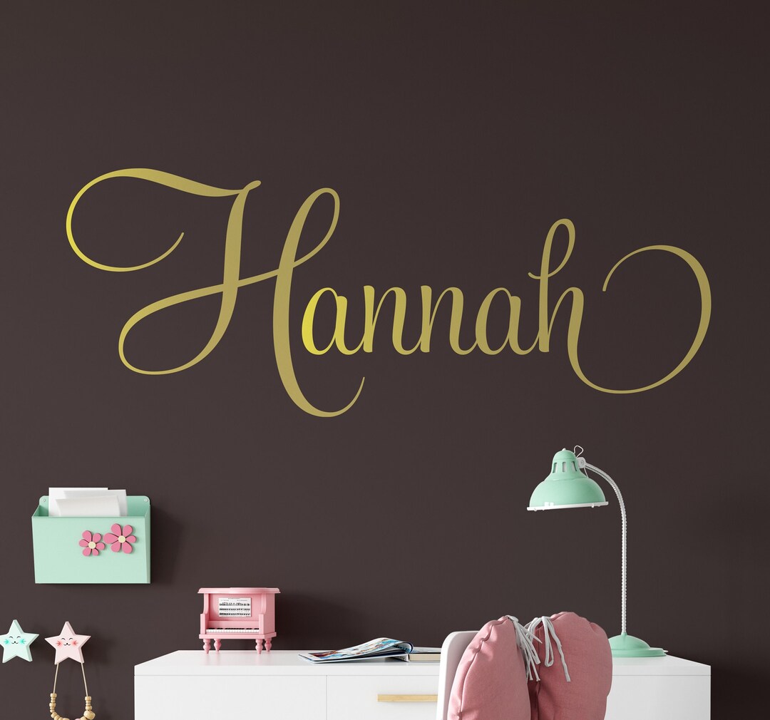 Personalized Name Wall Decal - Girls Nursery Decor P207 - Etsy