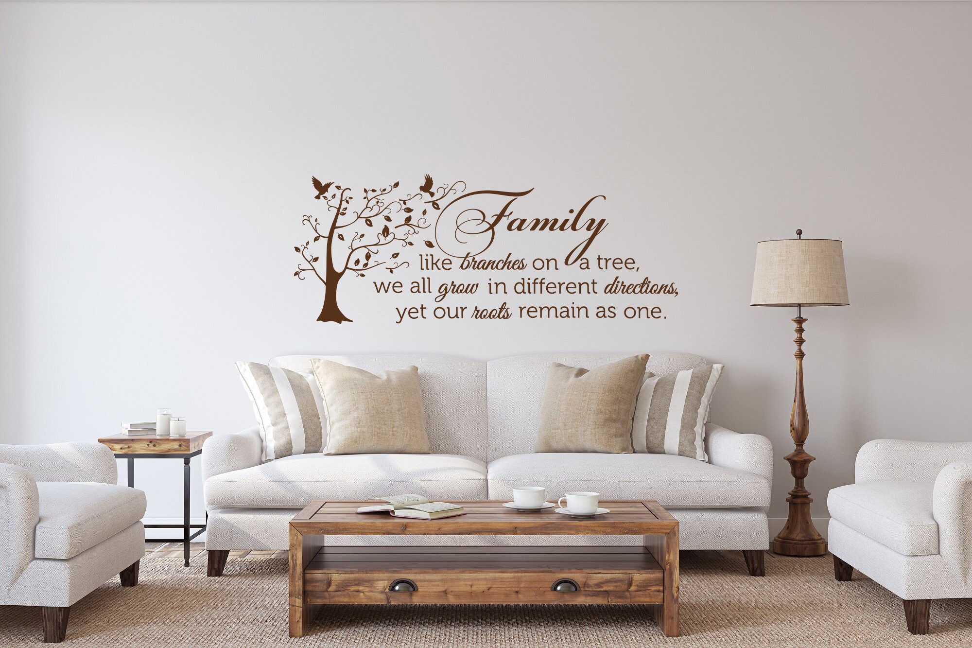 Family Wall Decal Quote Family Like Branches on A Tree Vinyl Etsy UK