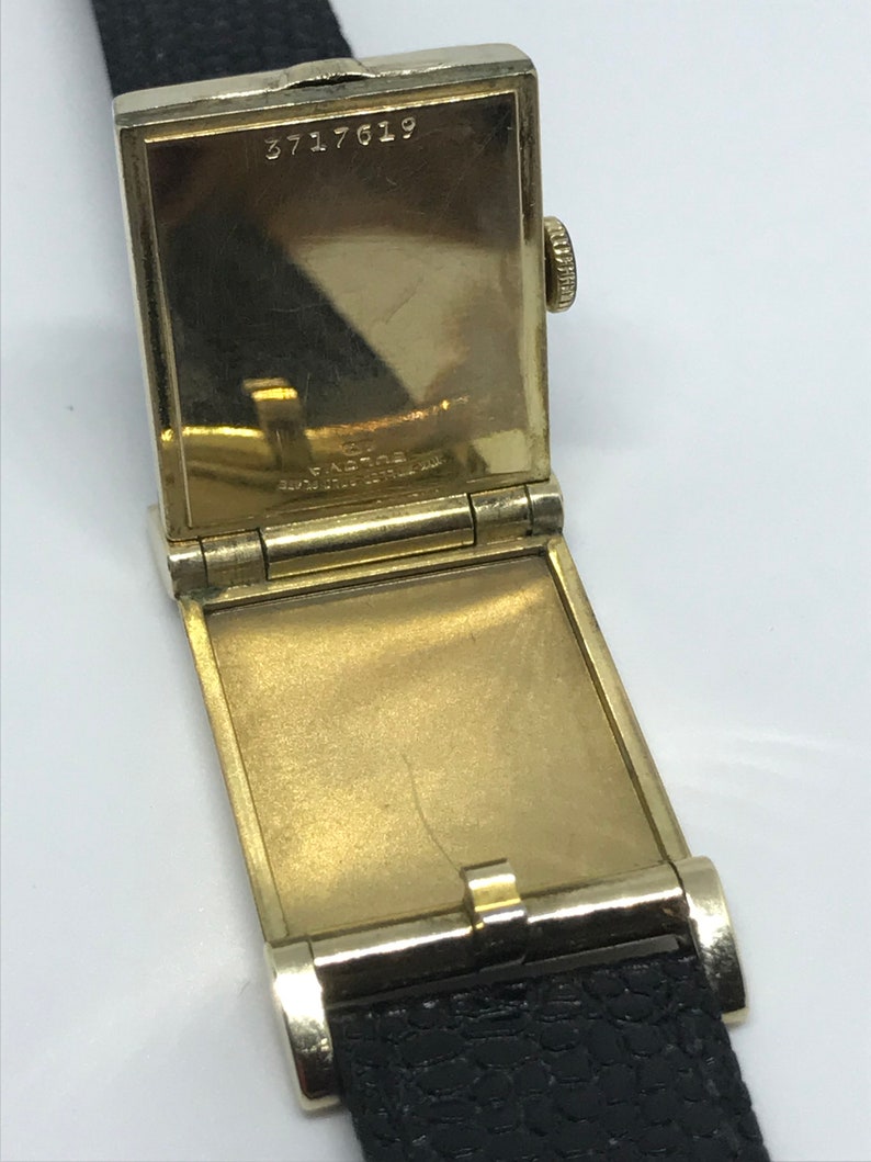 Vintage Rare Bulova Watch Flip up Flip Top Photo Wrist Watch Etsy