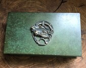Silver Crest Bronze Box Humidor Horse Heads 525-y 53 Smith, Heinz, Arts and Crafts 535