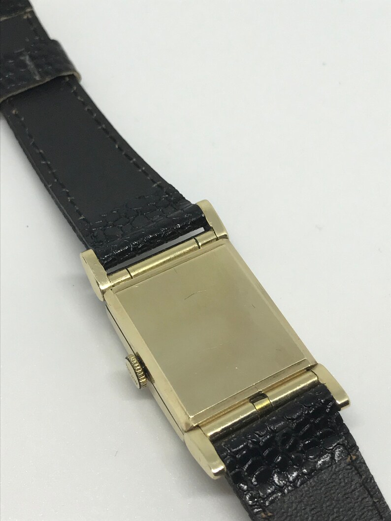 Vintage Rare Bulova Watch Flip up Flip Top Photo Wrist Watch Etsy
