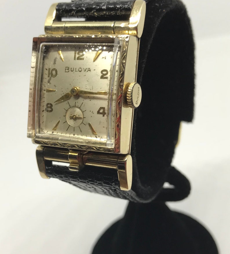 Vintage Rare Bulova Watch Flip up Flip Top Photo Wrist Watch Etsy
