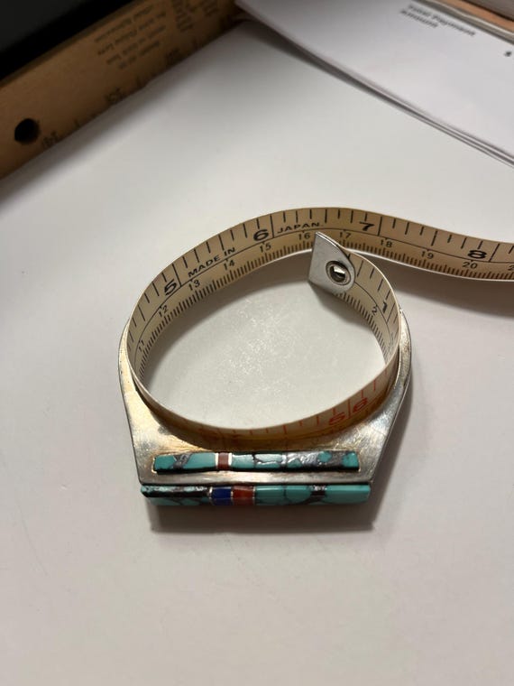 Richy Begay Rare Side Inlay Sterling Silver Vintage Native American Navajo Bracelet Cuff Richy Begay Rare Side Inlay Sterling Silver Vintage Native American Navajo Bracelet Cuff