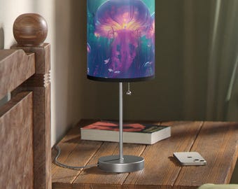 Jellyfish Glow Lamp: Deep Blue Sea Nightlight, Nautical Decor