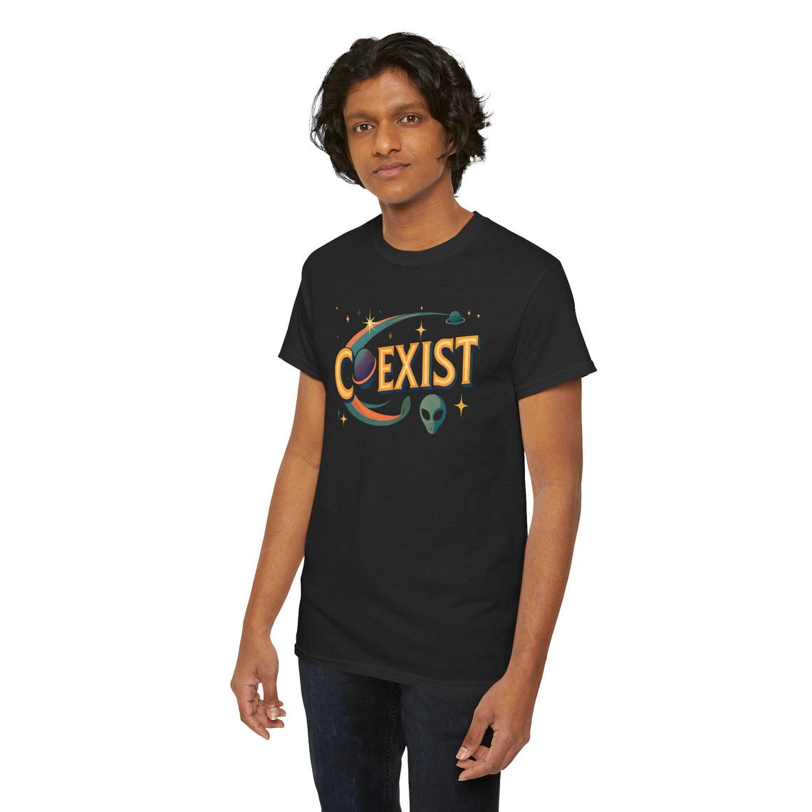 Alien Coexist T-shirt, Sci-fi Outer Space Tee, UFO Gift - Etsy