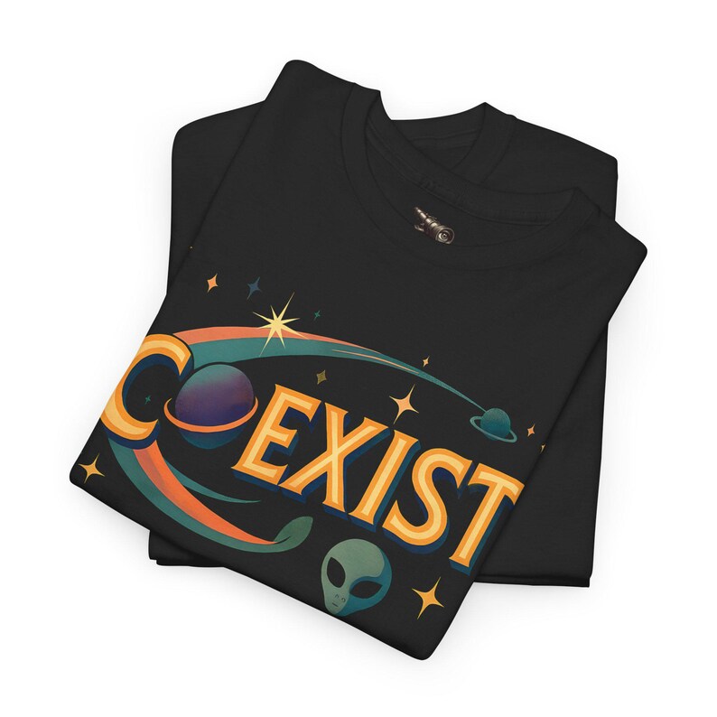 Alien Coexist T-shirt, Sci-fi Outer Space Tee, UFO Gift - Etsy