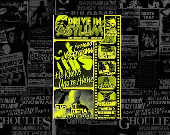 Drive-In Asylum - Issue #25 - Sept 2023 He Knows You're Alone, Malevolence and more!