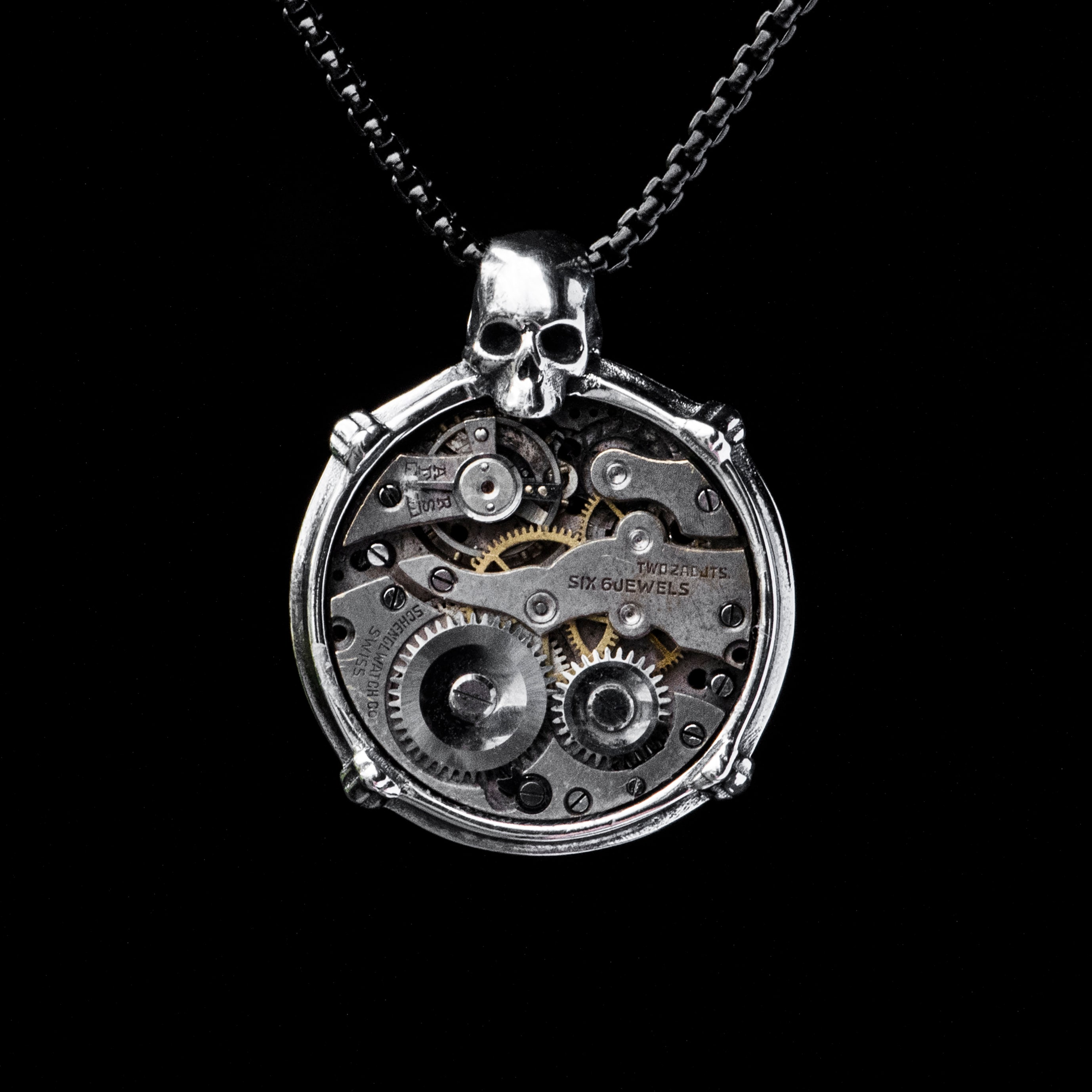 Totenkopf Anhänger, Maritimer Schmuck, Achtteil, Gothic