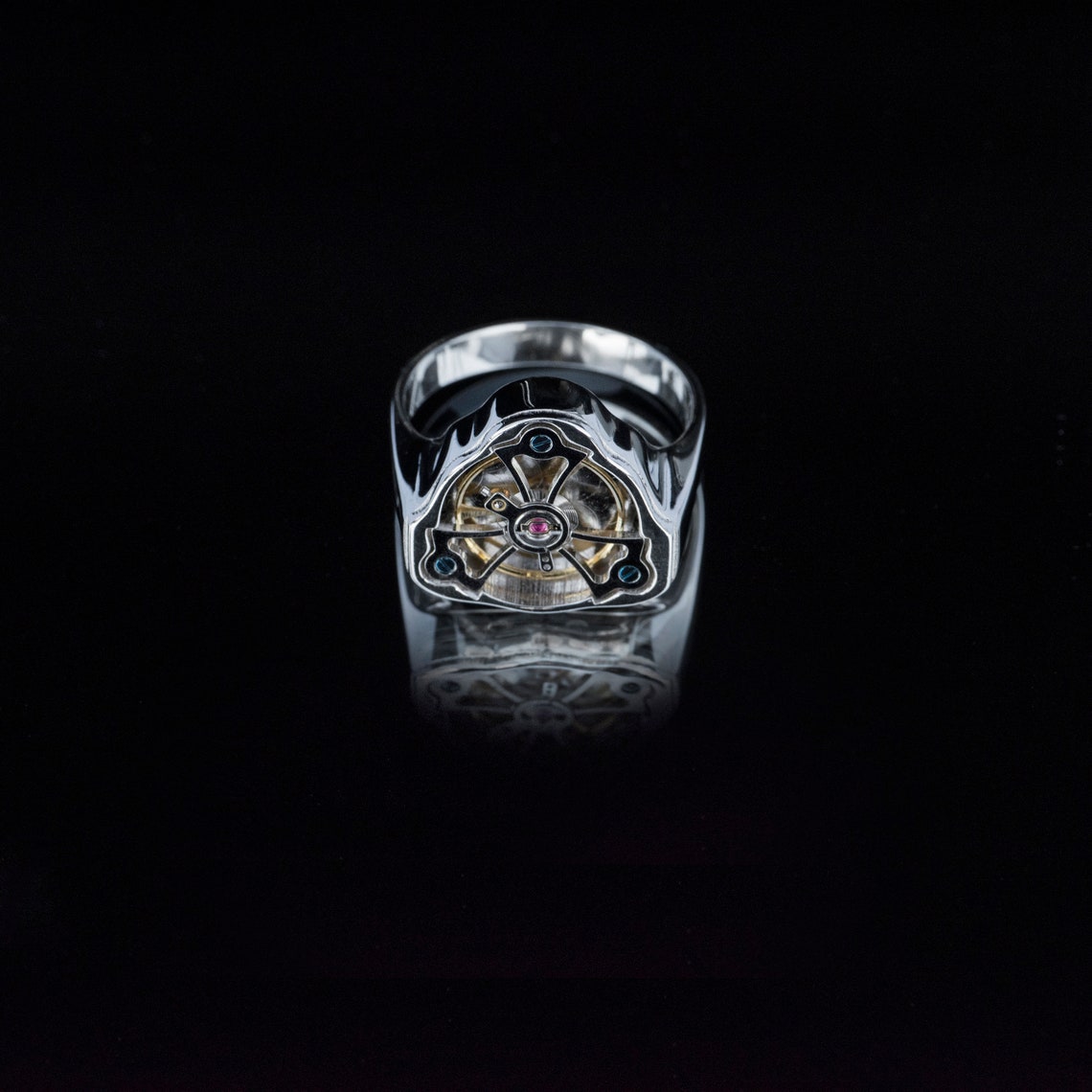 Spinning Kinetic Mechanical Ring Tourbillion Movement - Etsy