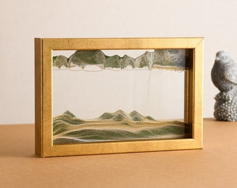 Horizon RICH GOLD original moving sand art picture by KB The Sandman