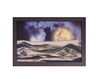 Movie HARVEST MOON original moving sand art picture by KB The Sandman