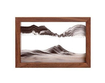 HORIZON WALNUT original moving sand art picture by KB The Sandman