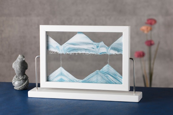 Window ICE AGE original moving sand art picture by KB The Sandman