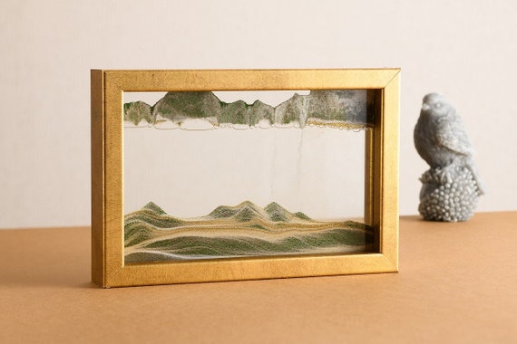 Horizon RICH GOLD original moving sand art picture by KB The Sandman