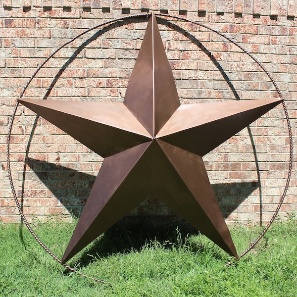 RECOGIDA LOCAL SOLAMENTE 40", 48", 60", 72", 96" Barn Metal Lone Star Twisted Rope (Recogida LOCAL en Dallas (DFW) SOLAMENTE, sin envío de este listado)