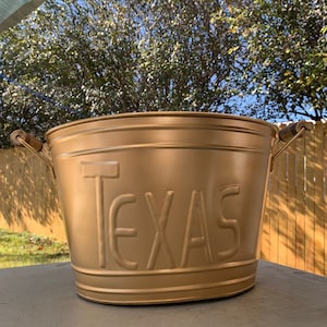 TEXAS TUB BUCKETS Flower Garden Drink Fireplace Western Home Decor Tubs New Egifthome Egiftings