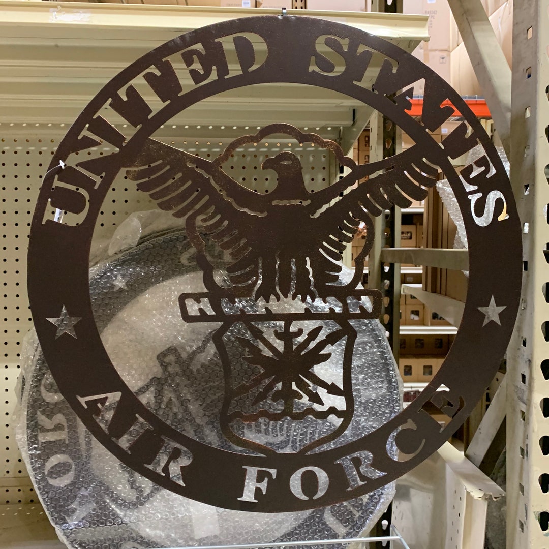 24 US Airforce Military Metal Wall Art Lasercut Western Home Decor