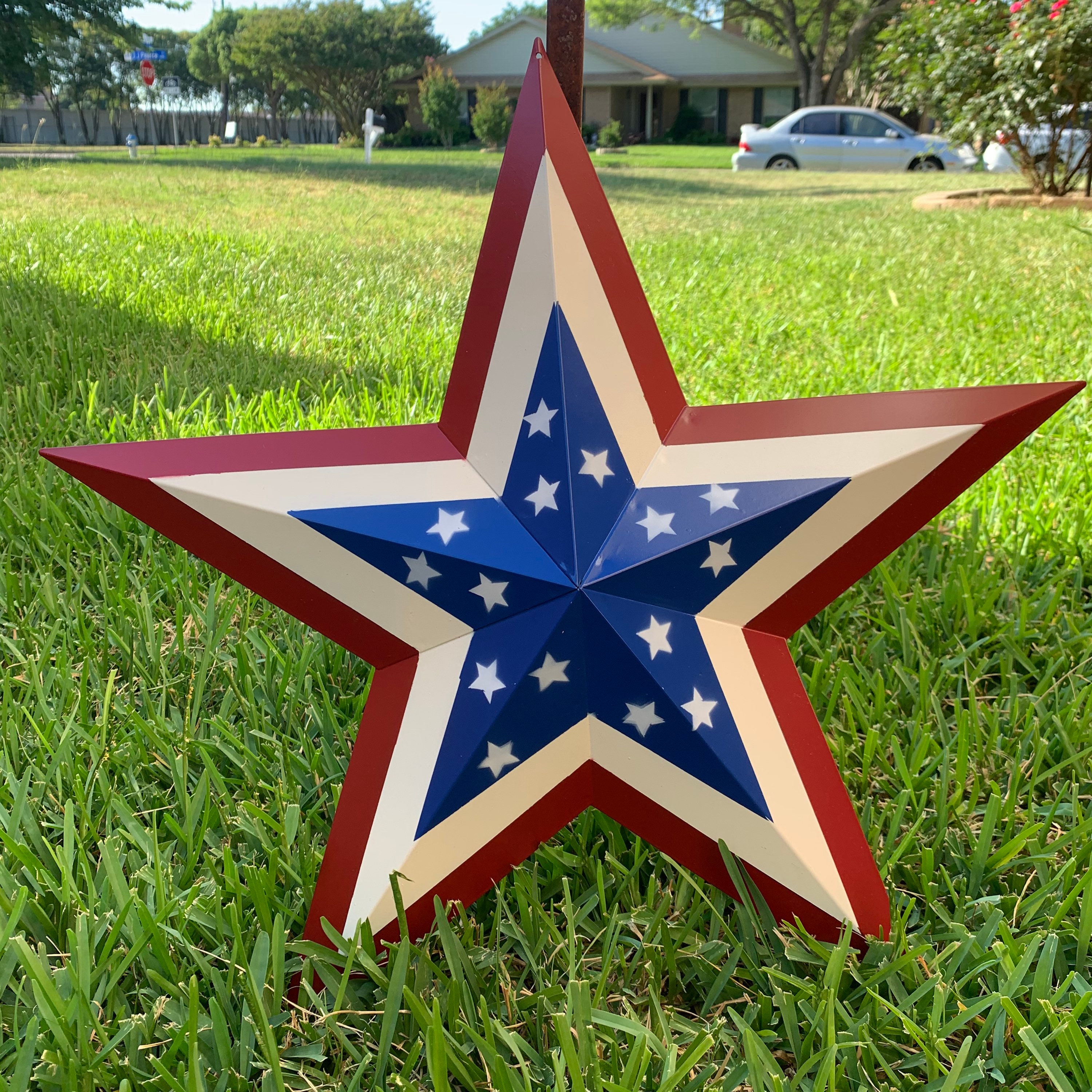 t*i様 USA製　バーンスター テキサススター　メタルスター アート 22イン 17