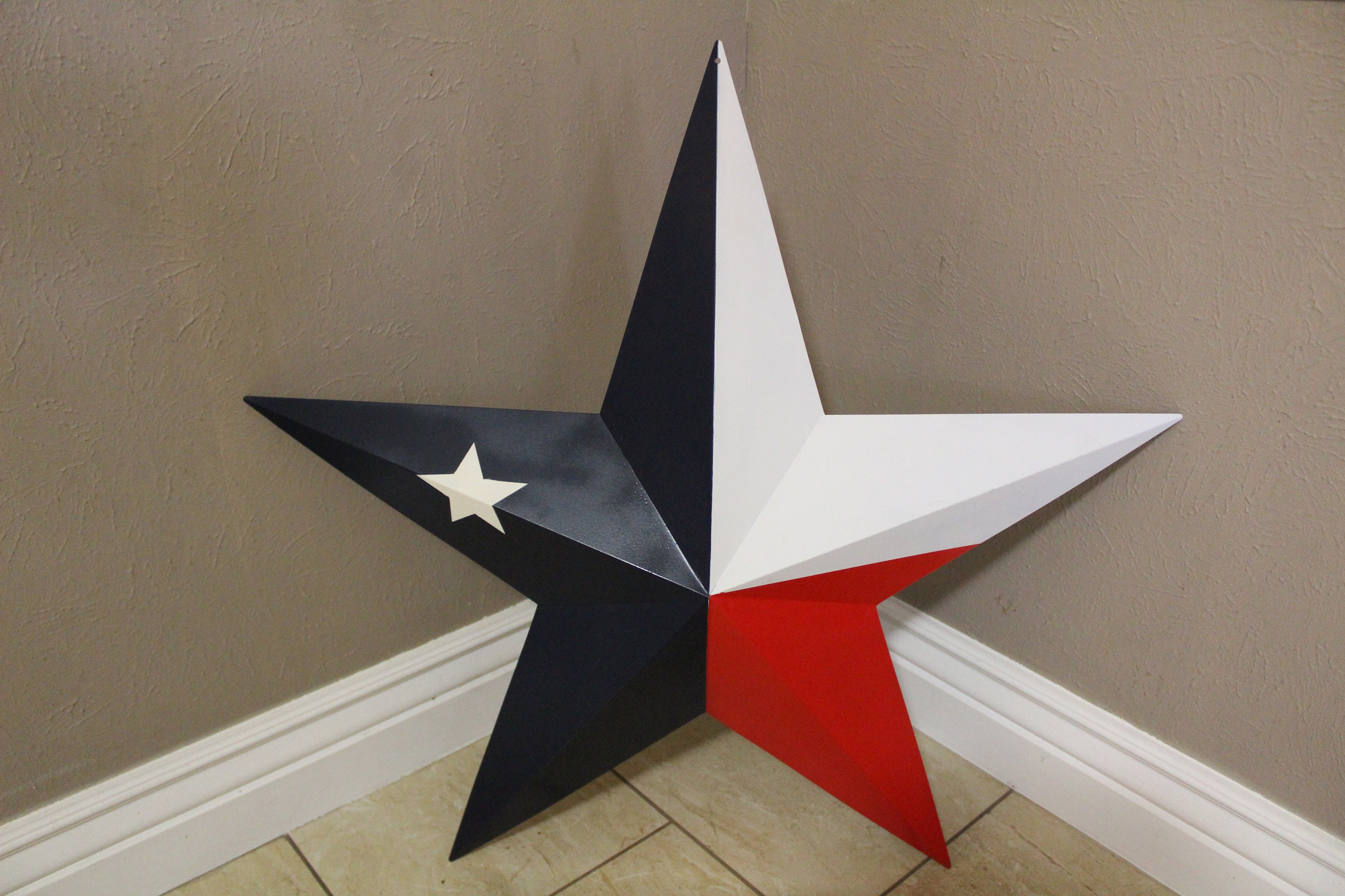 Saraheve Targa Metallica Decorativa Bandiera Del Texas 40x30 Cm – Rustica Per Garage, Bar, Casa, Regalo Patriottico