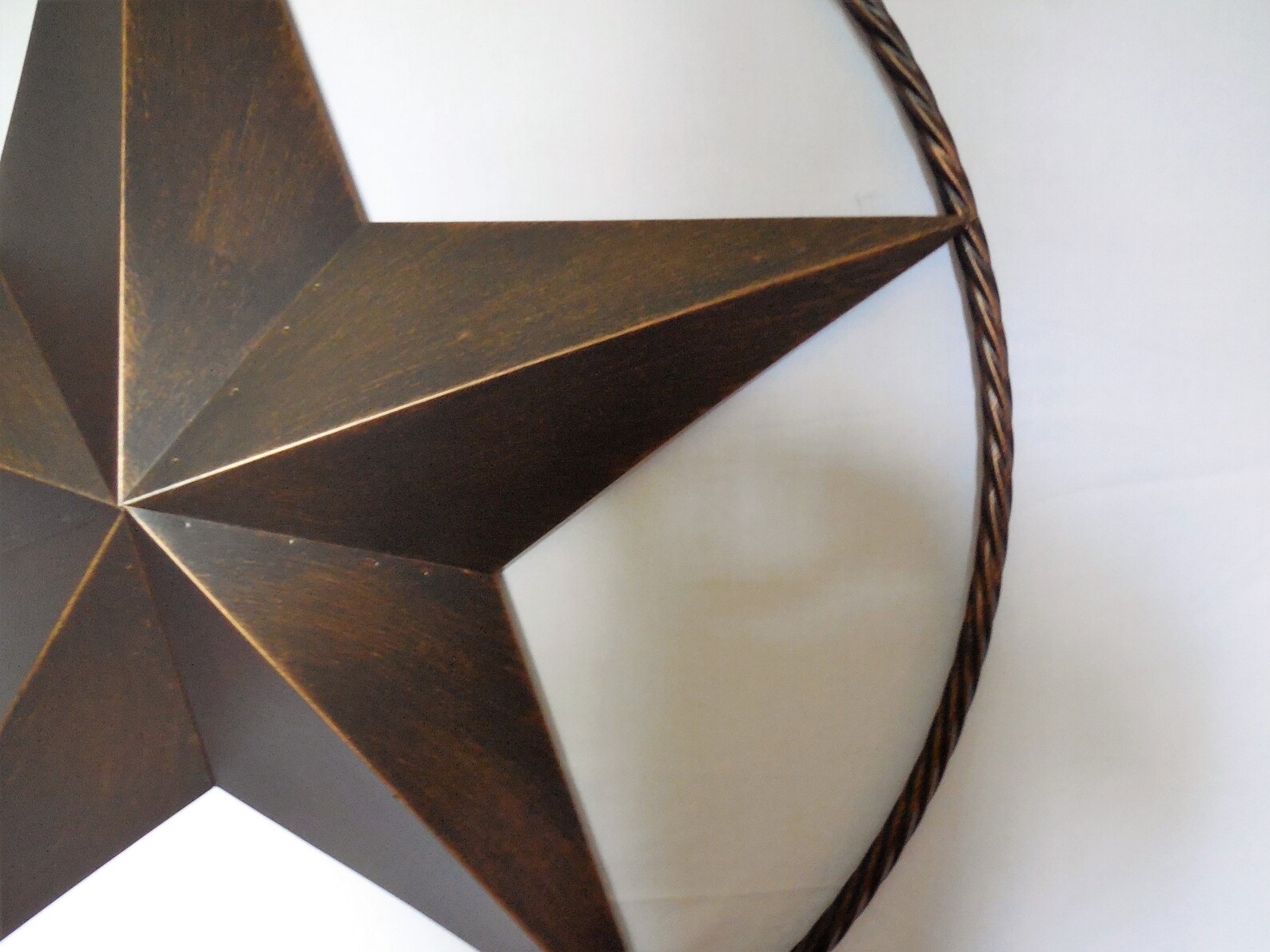 24 Barn Lone Star Metal Wall Art Twisted Rope Ring Etsy