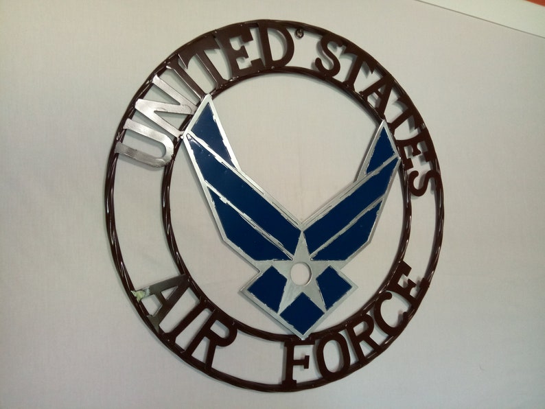 24 USA AIR FORCE Military Metal Wall Art Western Home Etsy