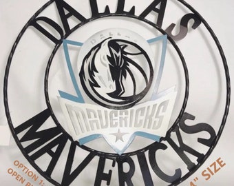 24" DALLAS MAVERICKS custom metal vintage craft team sign handmade