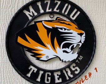 MIZZOU Missouri Tigers  Custom metal vintage craft sign western  Home Decor Handmade 12",18",24",32",36"