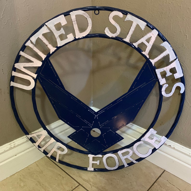 24 US AIR FORCE Military Metal Wall Art Western Home Etsy