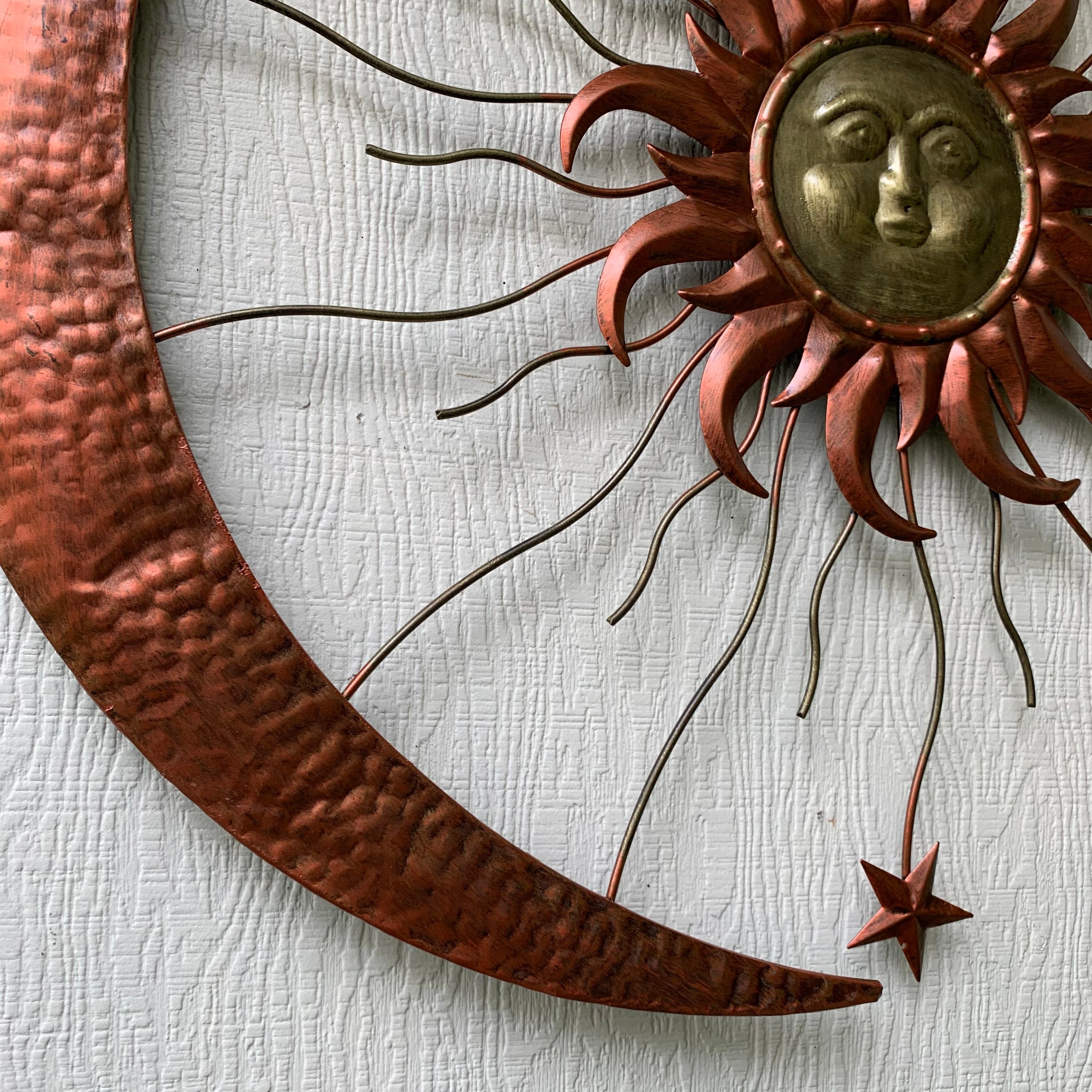 36 SUN MOON STARS Metal Art Wall Sign Western Home Décor | Etsy