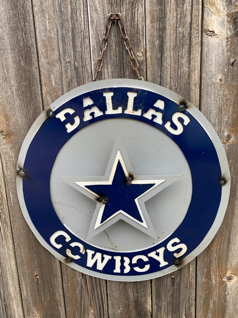 15 TEAM Sports Signs Metal Disc Custom Vintage craft Etsy