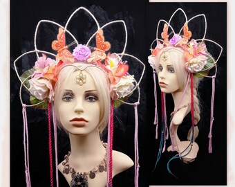 Forest nymph crown - Spring fairy fantasy headdress