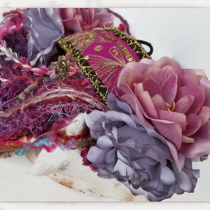 Flowers Fairy Headpiece Tribal Fusion Headdress Festival Headpiece for Women
