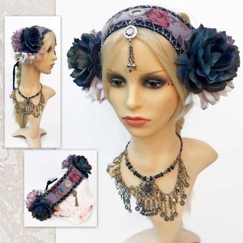 Tribal Belly Dance Headpiece ATS Headband Festival Etsy