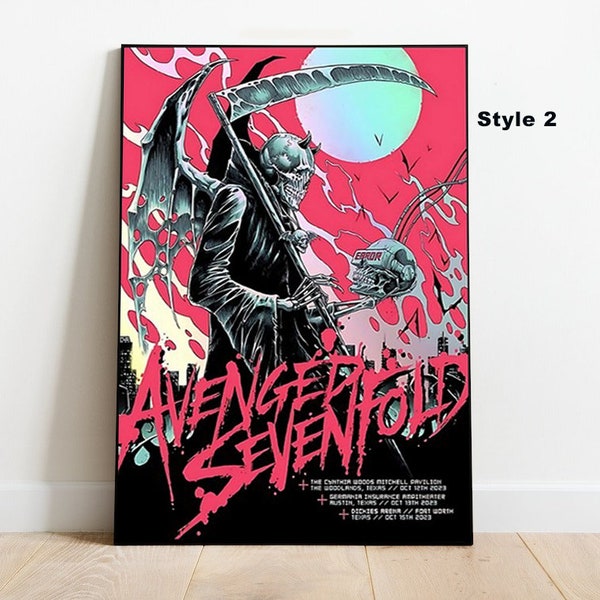 Avenged Sevenfold October 15, 2023 Dickies Arena Fort Worth, TX Poster